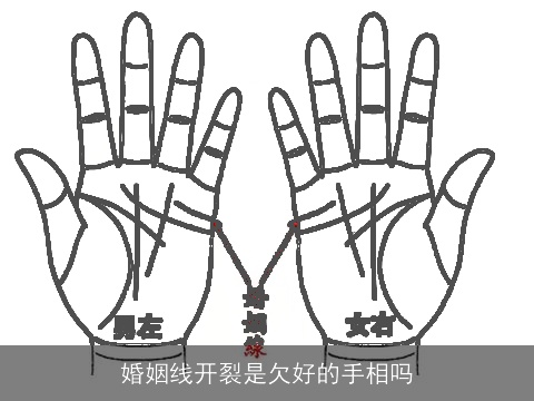 婚姻线开裂是欠好的手相吗