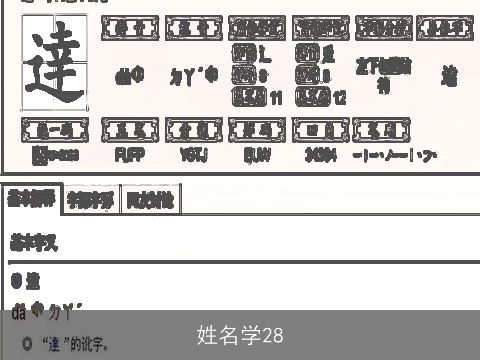 姓名学28
