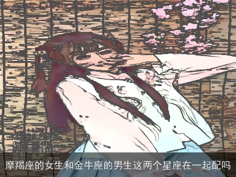 摩羯座的女生和金牛座的男生这两个星座在一起配吗