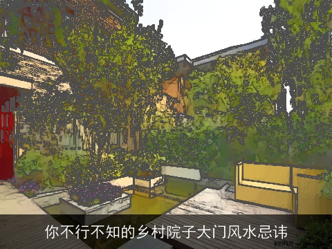 你不行不知的乡村院子大门风水忌讳