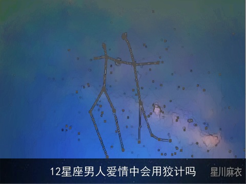 12星座男人爱情中会用狡计吗
