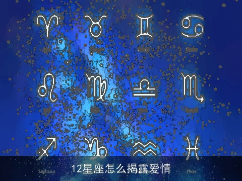 12星座怎么揭露爱情