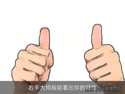 右手大拇指能看出你的特性