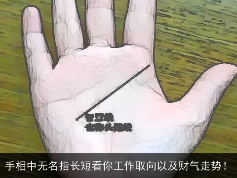 手相中无名指长短看你工作取向以及财气走势！