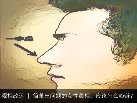 观相改运 | 简单出问题的女性鼻相，应该怎么趋避？