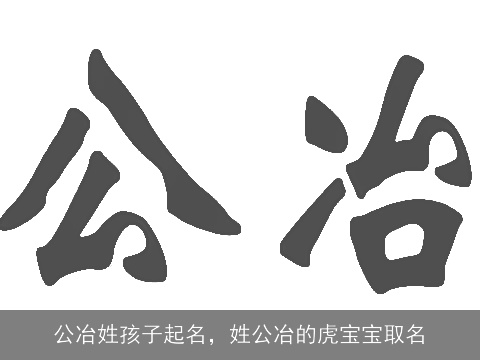 公冶姓孩子起名，姓公冶的虎宝宝取名