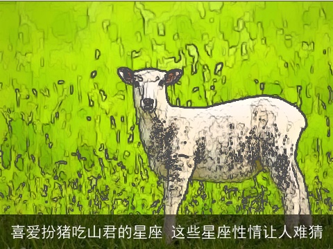 喜爱扮猪吃山君的星座 这些星座性情让人难猜