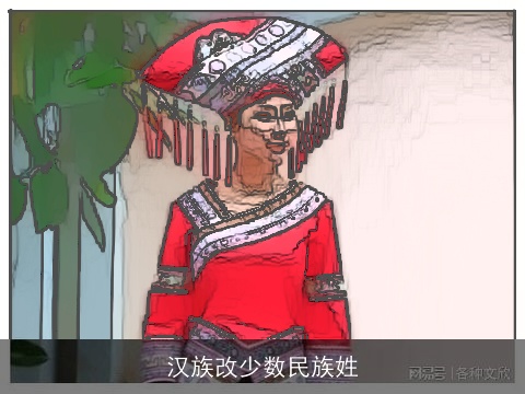 汉族改少数民族姓