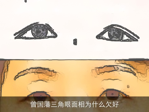 曾国藩三角眼面相为什么欠好