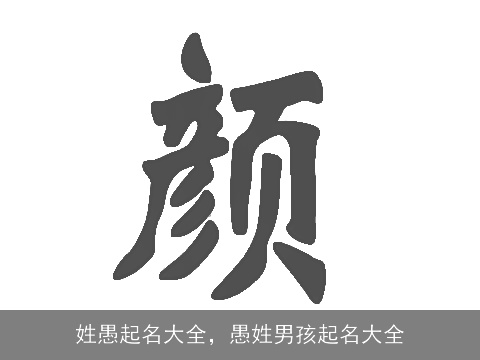 姓愚起名大全，愚姓男孩起名大全