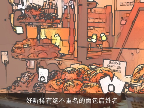 好听稀有绝不重名的面包店姓名
