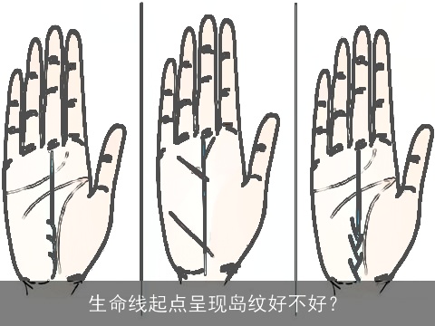 生命线起点呈现岛纹好不好？