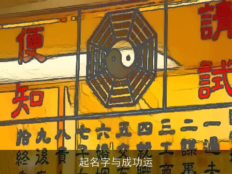 起名字与成功运