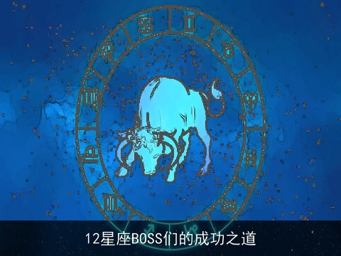 12星座BOSS们的成功之道