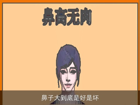 鼻子大到底是好是坏