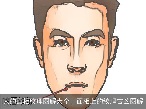 人的面相纹理图解大全，面相上的纹理吉凶图解