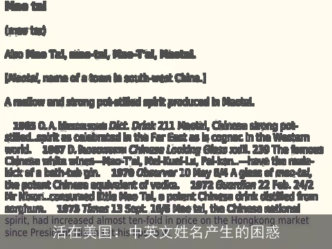 活在美国：中英文姓名产生的困惑