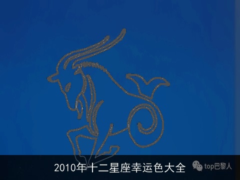 2010年十二星座幸运色大全