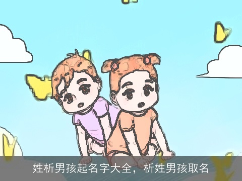 姓析男孩起名字大全，析姓男孩取名