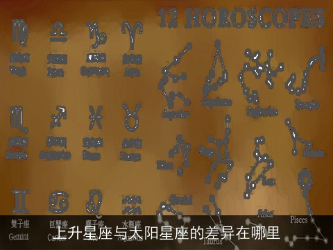 上升星座与太阳星座的差异在哪里