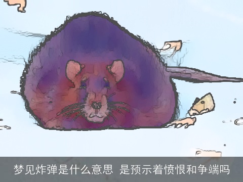 梦见炸弹是什么意思 是预示着愤恨和争端吗