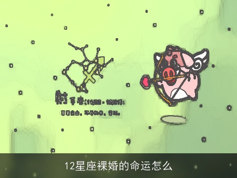 12星座裸婚的命运怎么