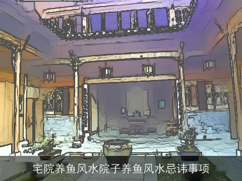 宅院养鱼风水院子养鱼风水忌讳事项