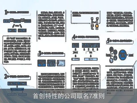 首创特性的公司取名7准则