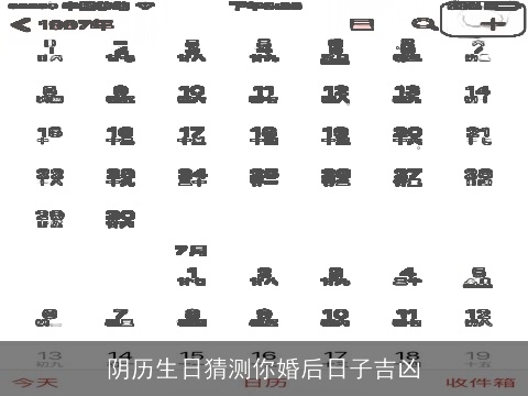阴历生日猜测你婚后日子吉凶
