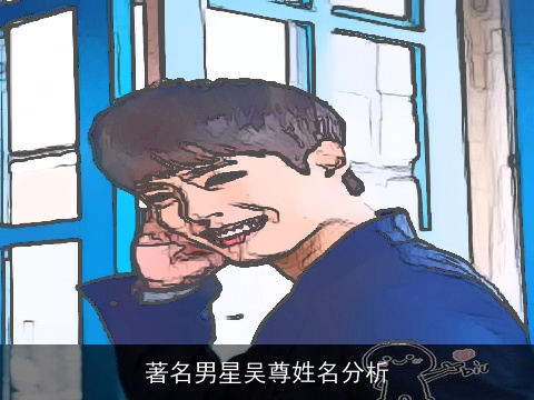 著名男星吴尊姓名分析
