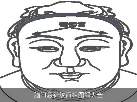 脑门悬针纹面相图解大全