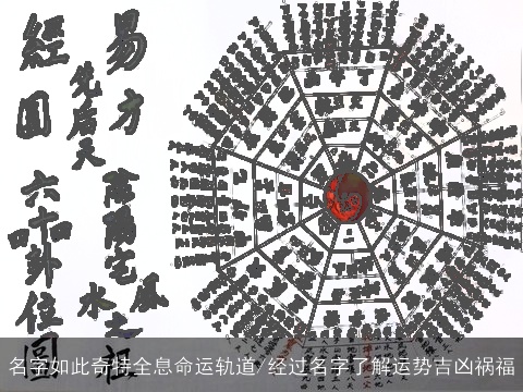 名字如此奇特全息命运轨道/经过名字了解运势吉凶祸福