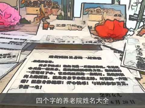 四个字的养老院姓名大全