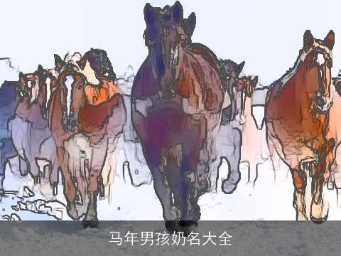 马年男孩奶名大全