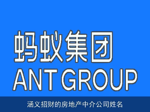 涵义招财的房地产中介公司姓名