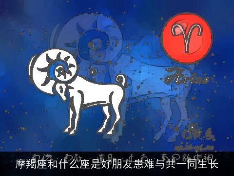 摩羯座和什么座是好朋友患难与共一同生长