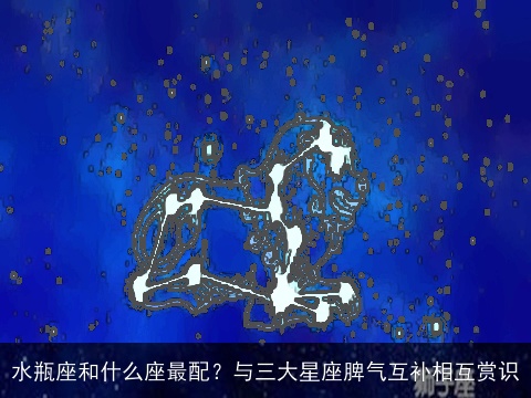 水瓶座和什么座最配？与三大星座脾气互补相互赏识