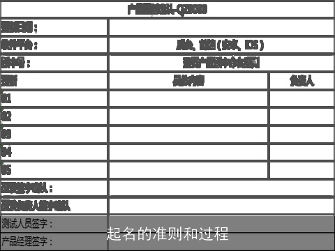 起名的准则和过程