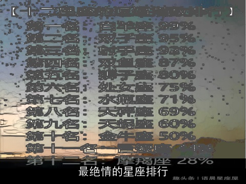 最绝情的星座排行