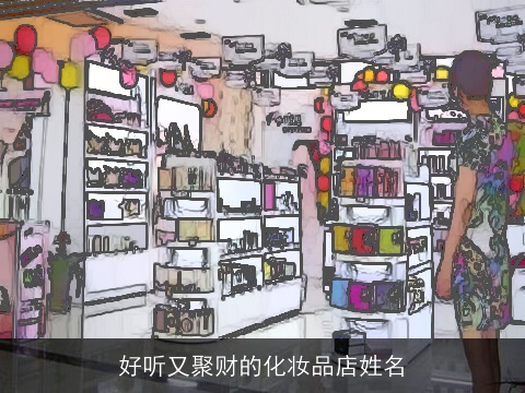 好听又聚财的化妆品店姓名