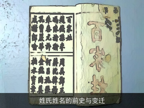 姓氏姓名的前史与变迁