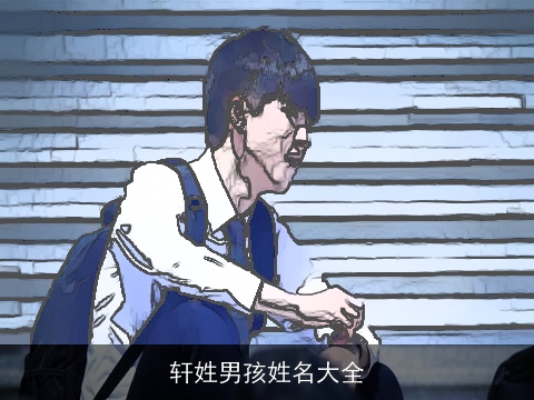 轩姓男孩姓名大全