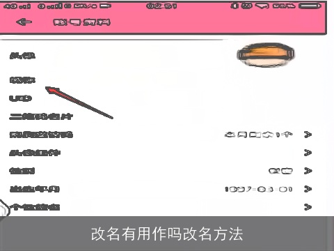 改名有用作吗改名方法