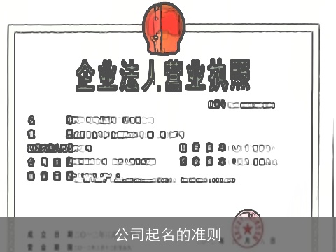 公司起名的准则