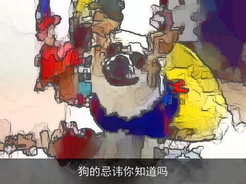 狗的忌讳你知道吗