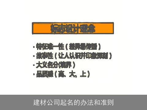 建材公司起名的办法和准则
