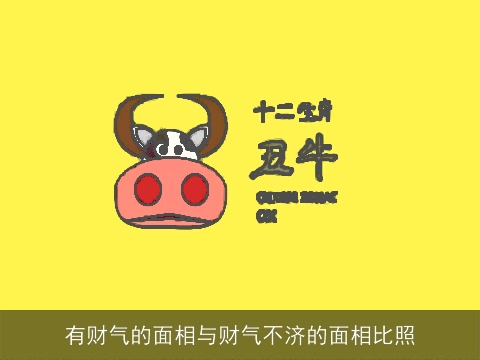 有财气的面相与财气不济的面相比照