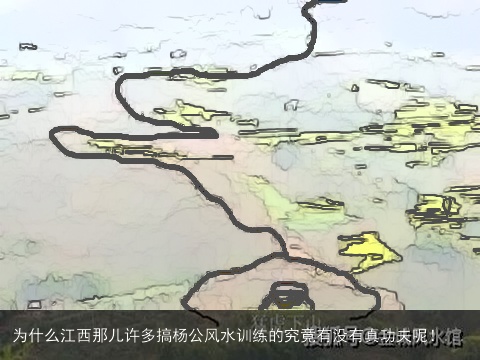 为什么江西那儿许多搞杨公风水训练的究竟有没有真功夫呢！...