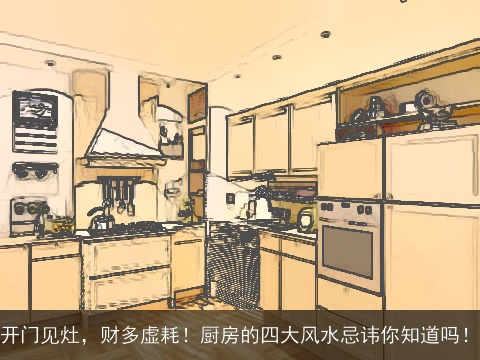 开门见灶，财多虚耗！厨房的四大风水忌讳你知道吗！