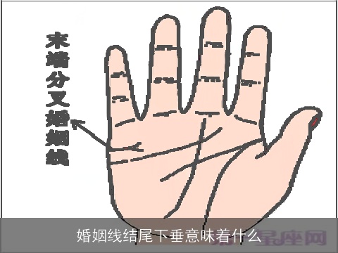 婚姻线结尾下垂意味着什么